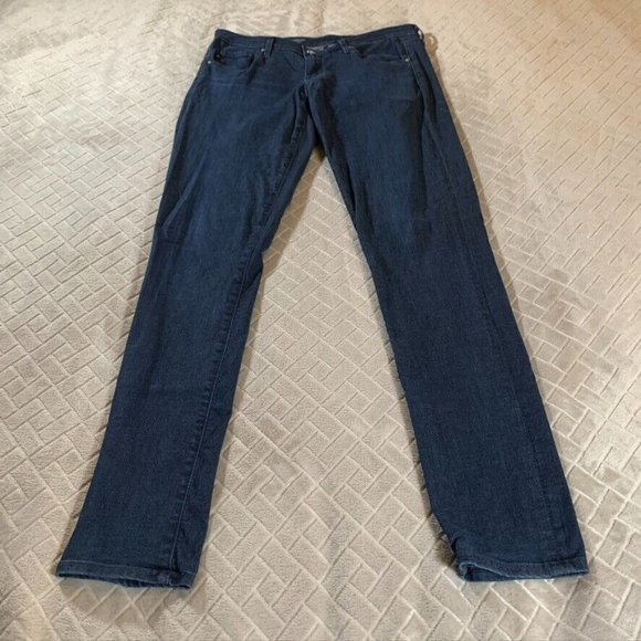 Ag Adriano Goldschmied Denim - Adriano Goldschmied Womens 29 Denim Jeans Blue Skinny Legging Dark Wash Stretch